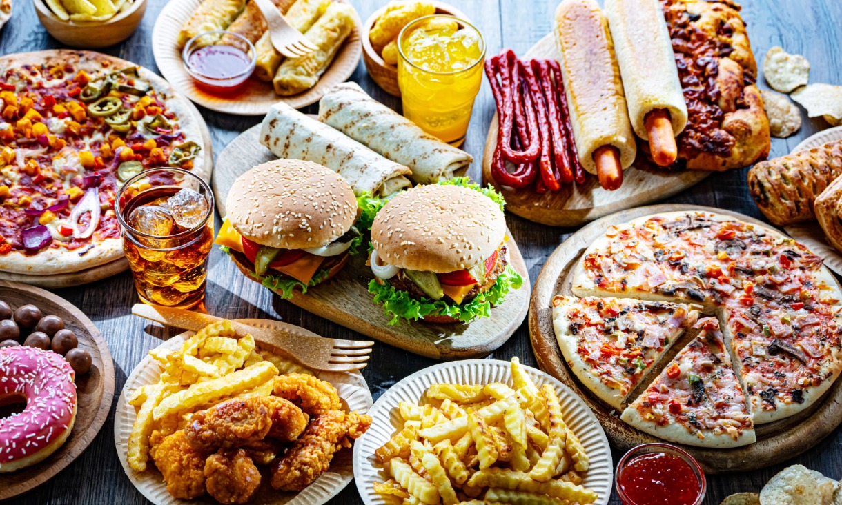 Platter of fast food. Image: Adobe Stock