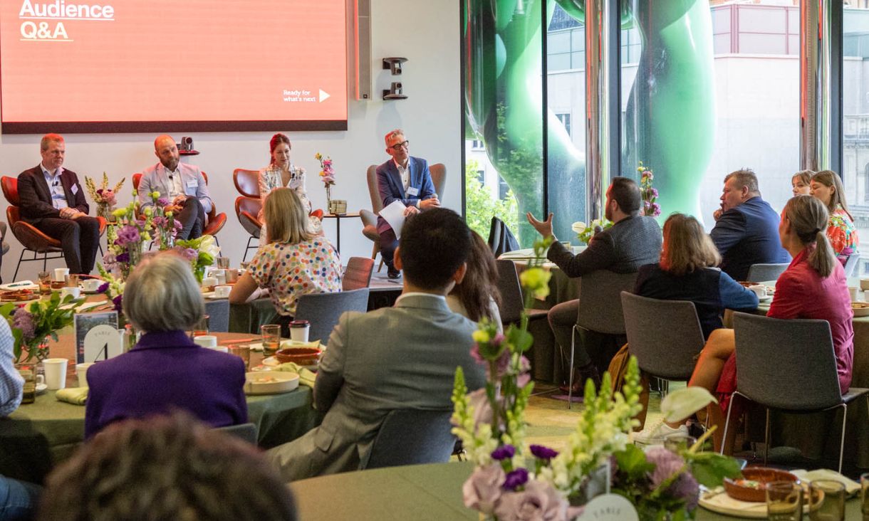 RMIT's inaugural Ready for What’s Next Alumni Breakfast held in the Green Brain
