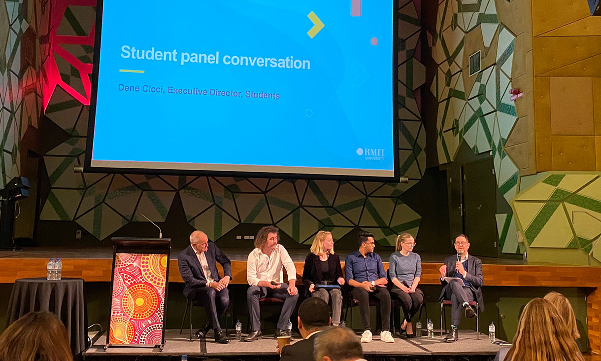 Student panel at forum